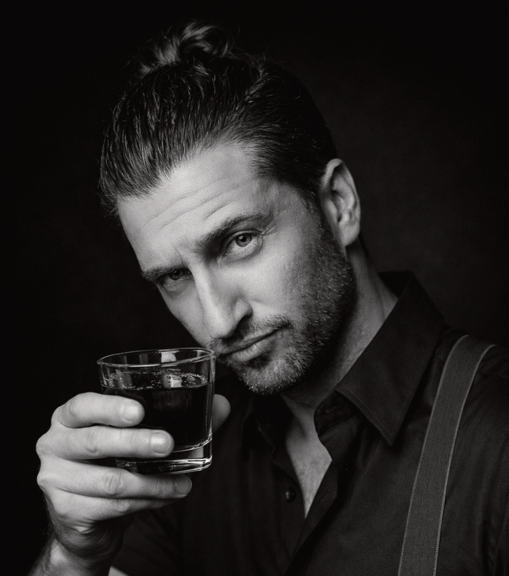 Monochrome portrait of Dave Doyle
